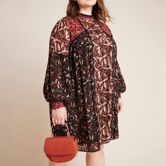 Anthropologie Callie Sheer Plus Tunic - Picture 1 of 13